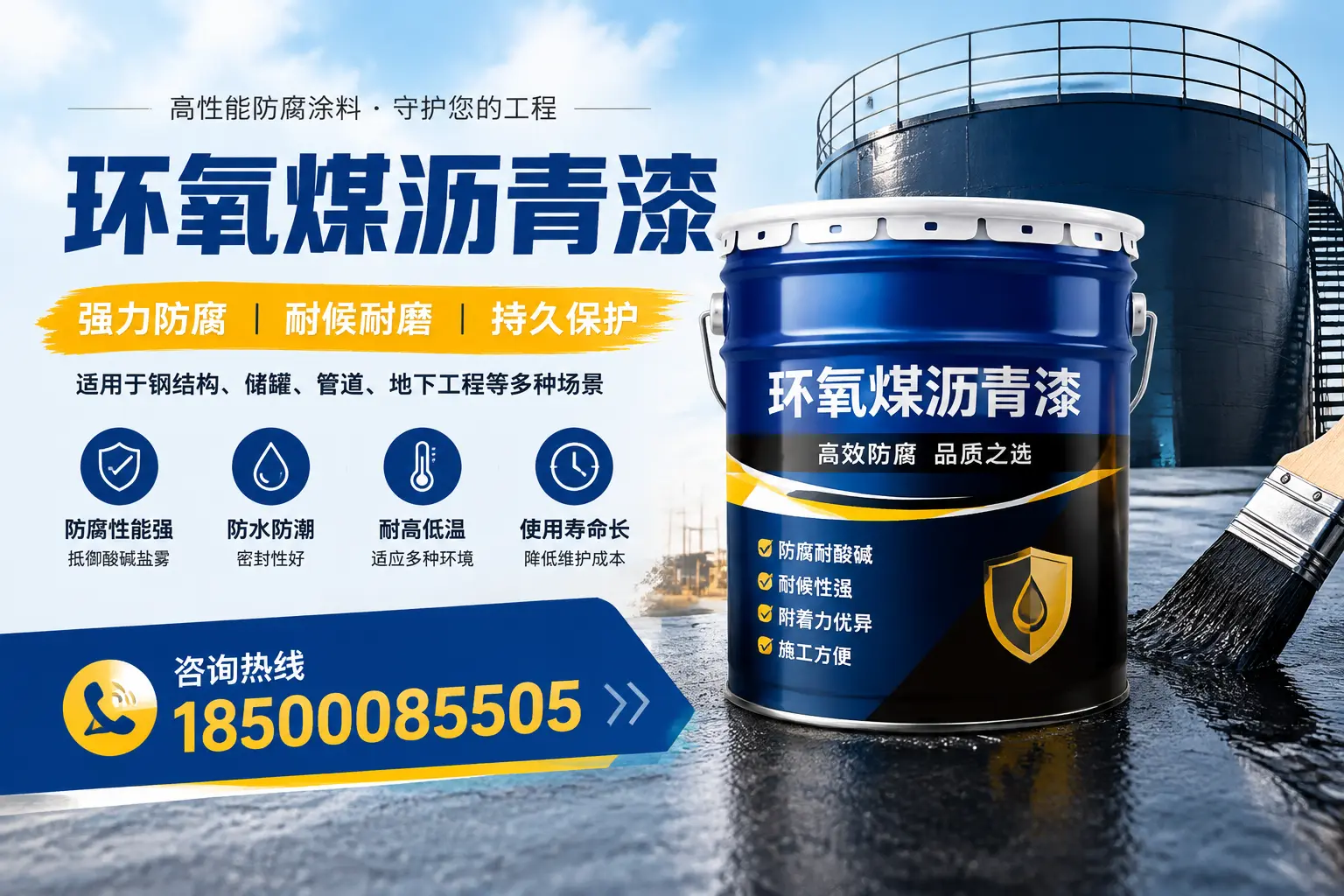 环氧煤沥青漆在工业中的应用，江门企业的选择