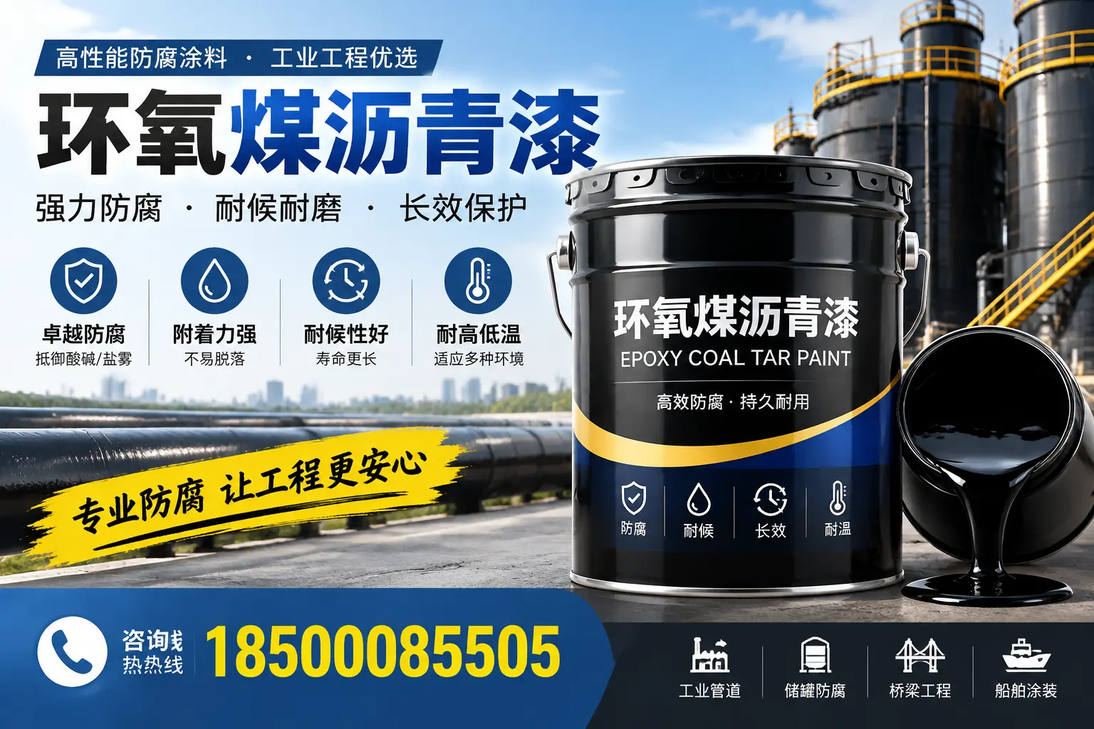 环氧煤沥青漆的施工方法与注意事项,确保在江门顺利完成