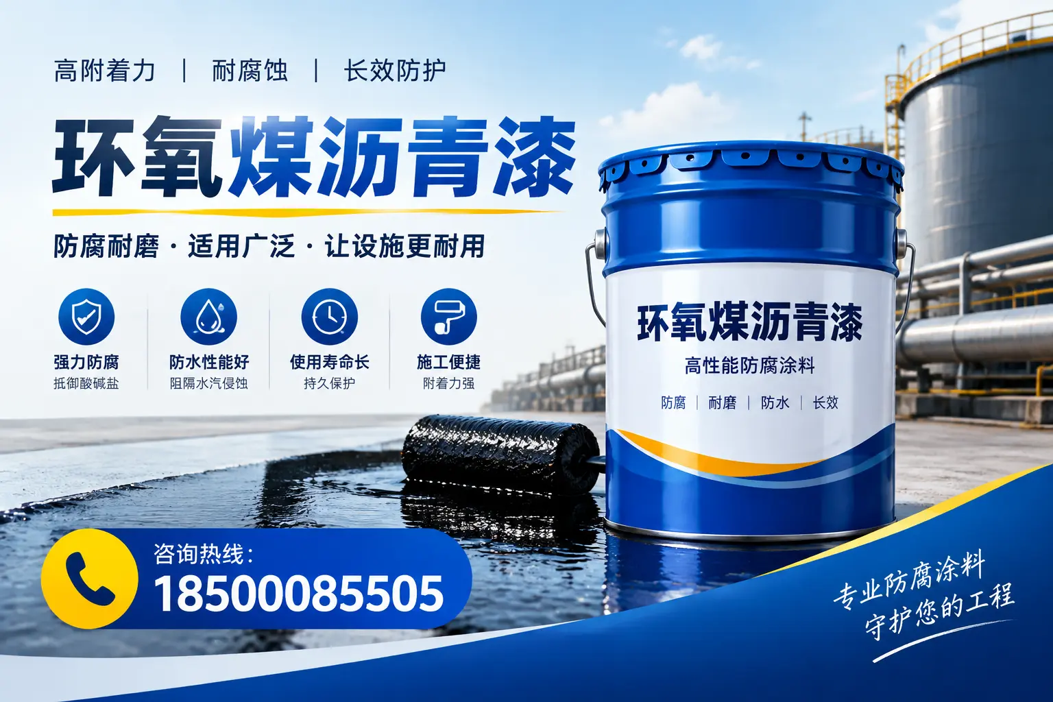 环氧煤沥青漆与其他涂料的对比分析,助力江门企业决策